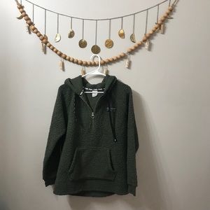 PINK sherpa quarter zip